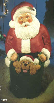 42inch Santa w/Puppy - Item Number EII14730-Illuminated