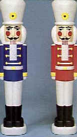 40 inch Nut Crackers - Blue or Red - Illuminated