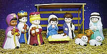 Child Nativity - 10pc Set Item Number 14660, 3pc nativity Item Number 14680, 3pc Wisemen Set Item Number 14690, 3pc Shepherd Set Item Number 14670